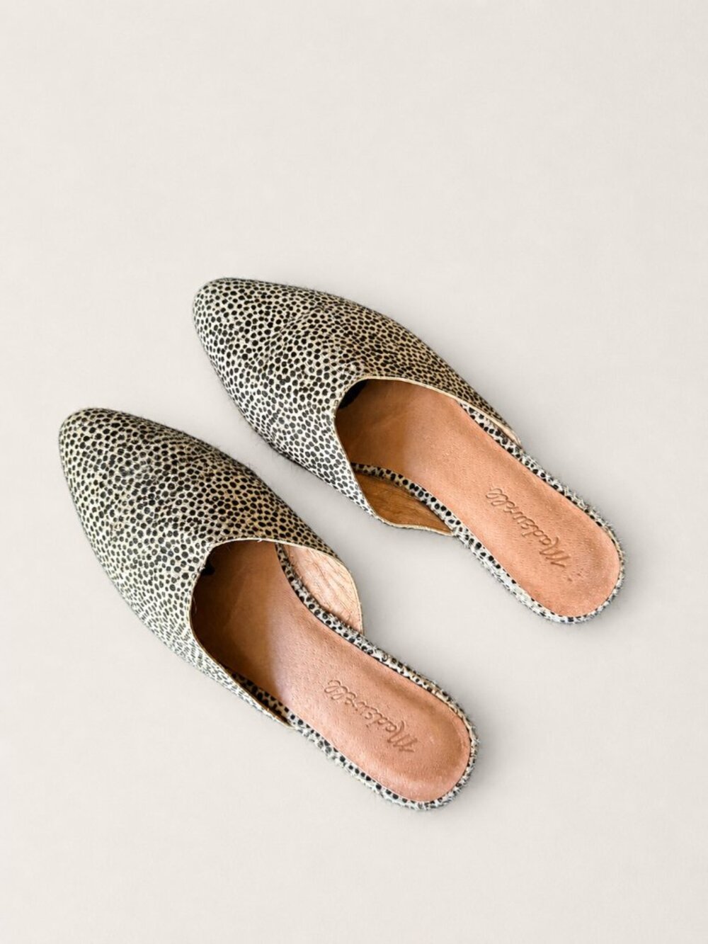 Madewell Emilia Mule in Dotted Calf Hair